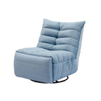 Canapé inclinable moderne en velours sans accoudoirs avec poche latérale et fonction d'inclinaison manuelle pour les petits espaces