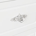 Modern White Makeup Vanity Fold Mirror Adjustable Lighting Dressing - 40.2x54.1