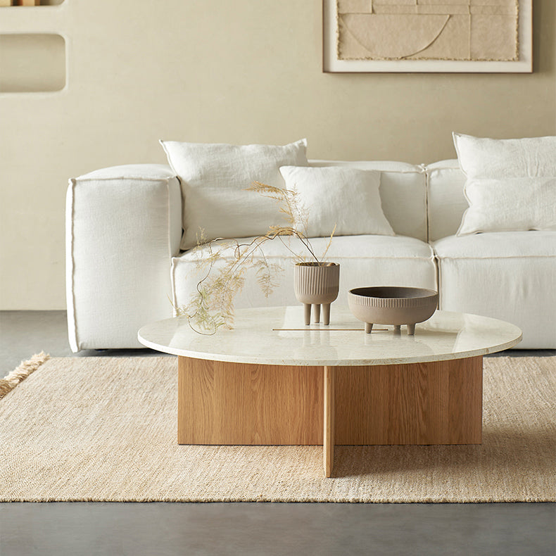 Ensemble de table basse ronde en origami