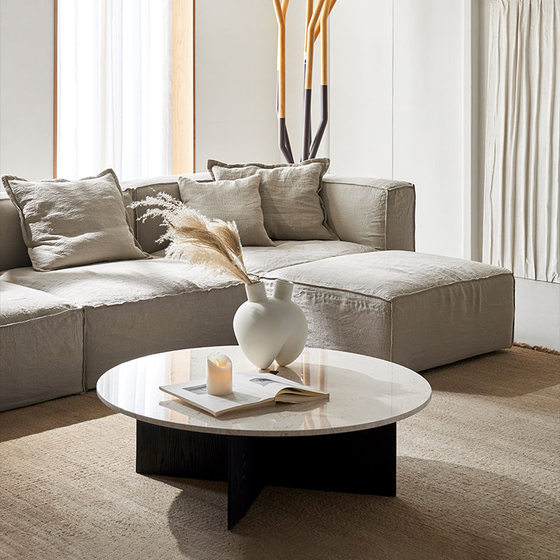 Ensemble de table basse ronde en origami