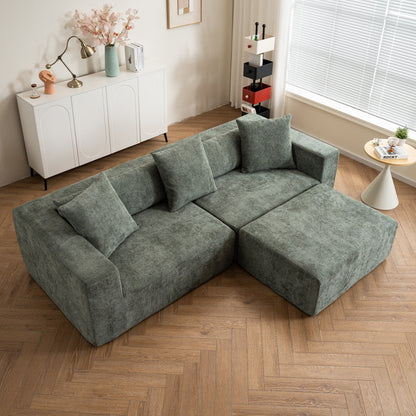 Canapé modulaire 3 places Cloud avec fauteuil en L pour salon et chambre à coucher