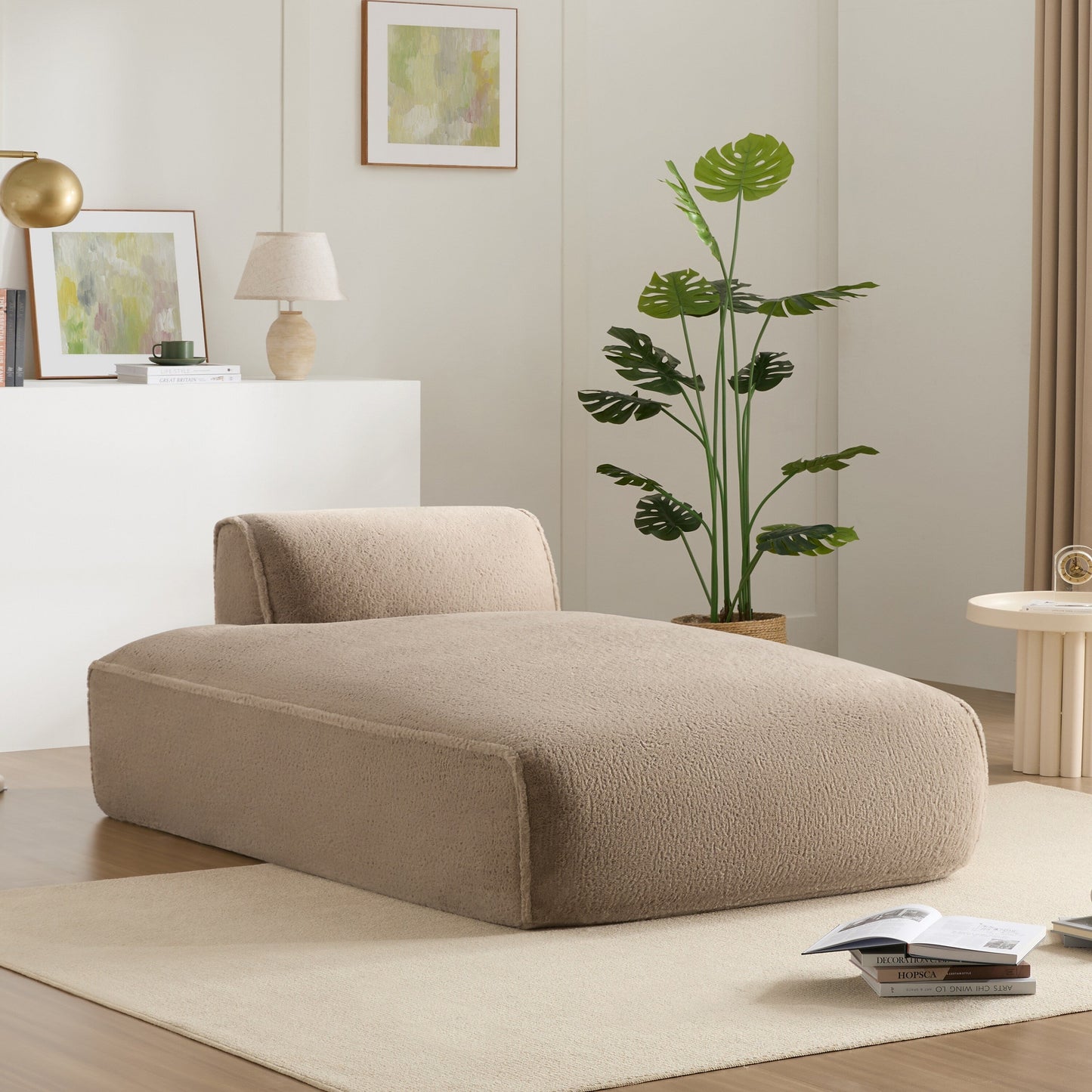 Canapé-lit modulaire de 72 pouces entièrement compressé avec design sans cadre pour salon, aucun assemblage requis