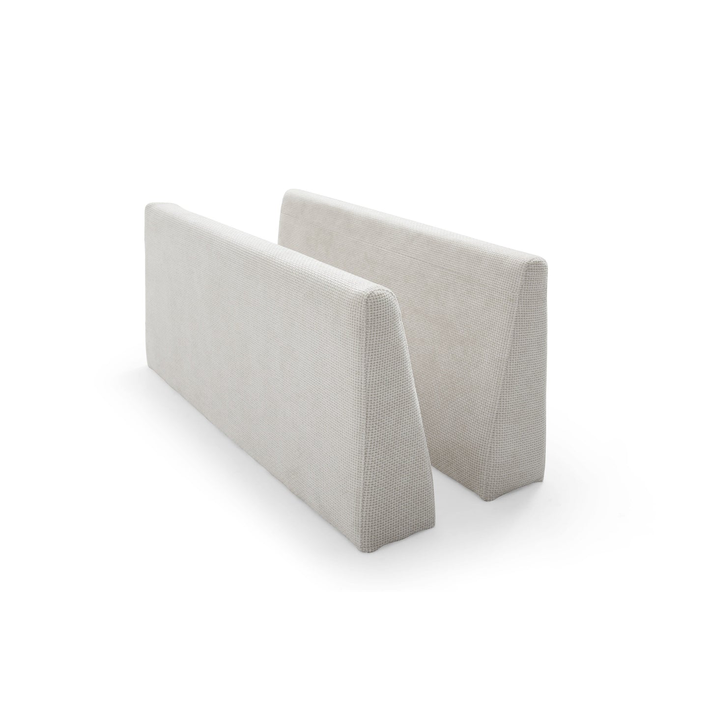 Canapé modulable en L en lin avec pouf réversible, coussins en duvet de canard moelleux, idéal pour le salon ou le bureau
