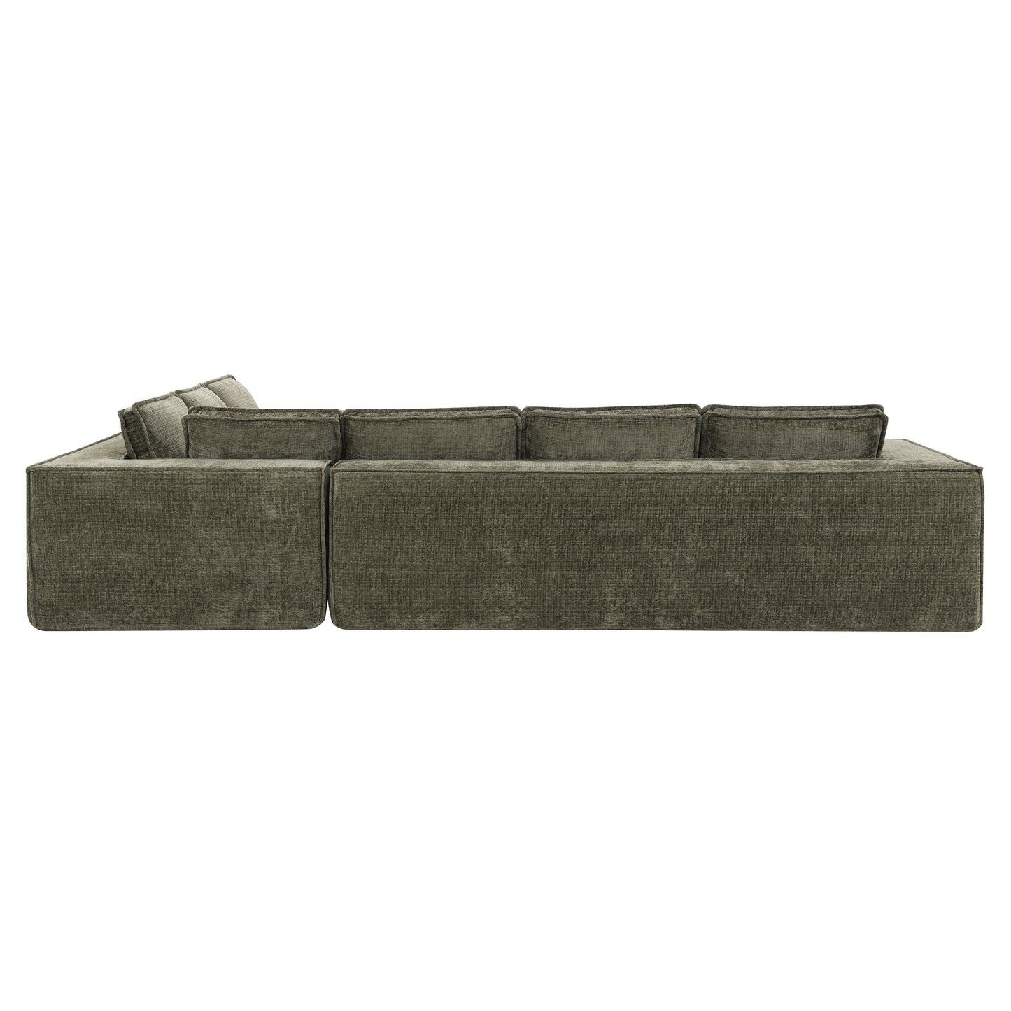 Canapé sectionnel modulaire, ensemble de canapés 6 places en chenille infroissable, combinaison libre 2 pièces, ensemble de canapés nuage moderne en forme de L