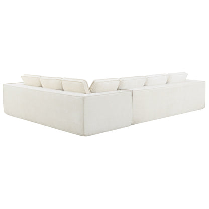 Canapé sectionnel modulaire, ensemble de canapés 6 places en chenille infroissable, combinaison libre 2 pièces, ensemble de canapés nuage moderne en forme de L