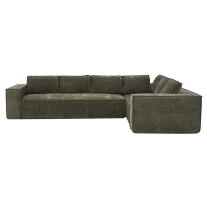 Canapé sectionnel modulaire, ensemble de canapés 6 places en chenille infroissable, combinaison libre 2 pièces, ensemble de canapés nuage moderne en forme de L