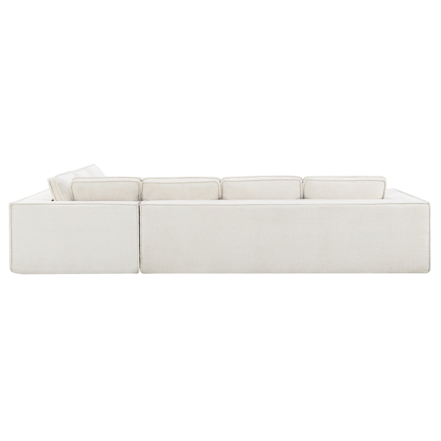 Canapé sectionnel modulaire, ensemble de canapés 6 places en chenille infroissable, combinaison libre 2 pièces, ensemble de canapés nuage moderne en forme de L