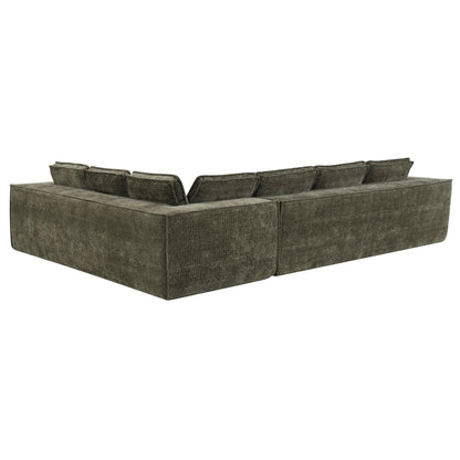 Canapé sectionnel modulaire, ensemble de canapés 6 places en chenille infroissable, combinaison libre 2 pièces, ensemble de canapés nuage moderne en forme de L