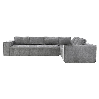 Canapé sectionnel modulaire, ensemble de canapés 6 places en chenille infroissable, combinaison libre 2 pièces, ensemble de canapés nuage moderne en forme de L