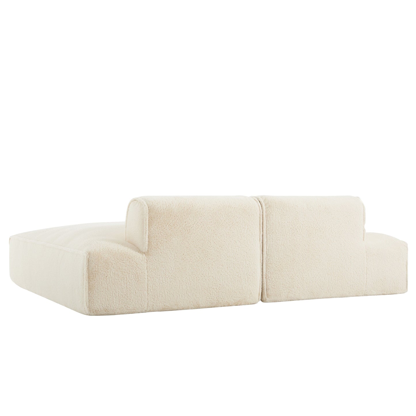Canapé sectionnel modulaire, entièrement compressé, spacieux, rempli de mousse, pour salon, design adapté aux personnes âgées