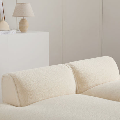 Canapé sectionnel modulaire, entièrement compressé, spacieux, rempli de mousse, pour salon, design adapté aux personnes âgées