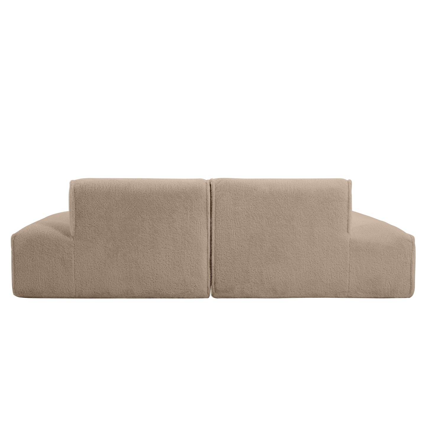 Canapé sectionnel modulaire, entièrement compressé, spacieux, rempli de mousse, pour salon, design adapté aux personnes âgées