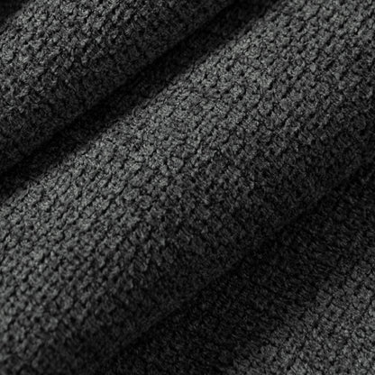 Canapé d'angle modulaire en forme de L, canapé d'angle en chenille avec assise large et coussin