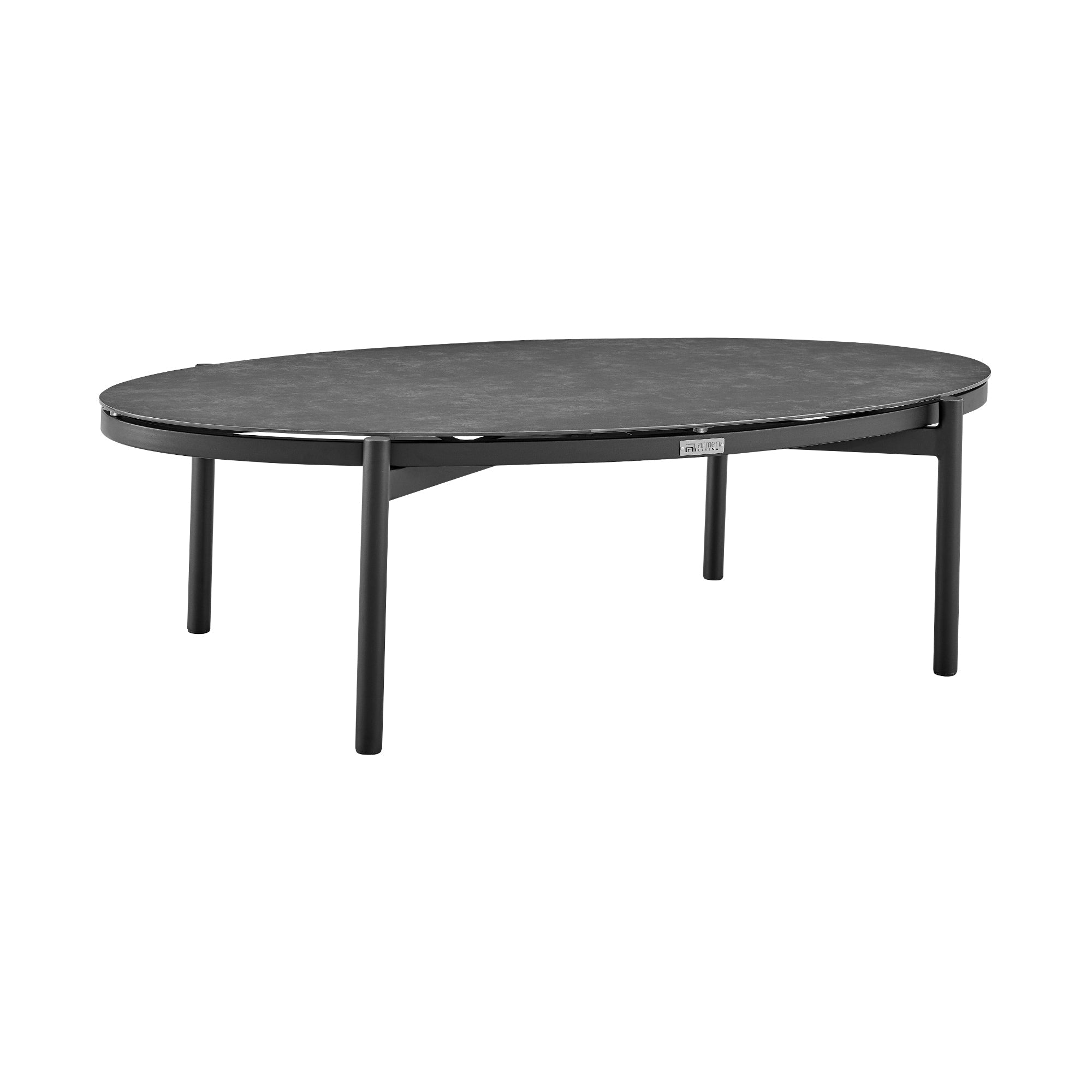 Ensemble de salon de jardin moderne Monk en osier gris et aluminium, 4 pièces, avec chaises pivotantes