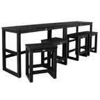 Ensemble de 6 tabourets et table de balcon modernes à hauteur de comptoir HIGHWOOD Monroe - N/A