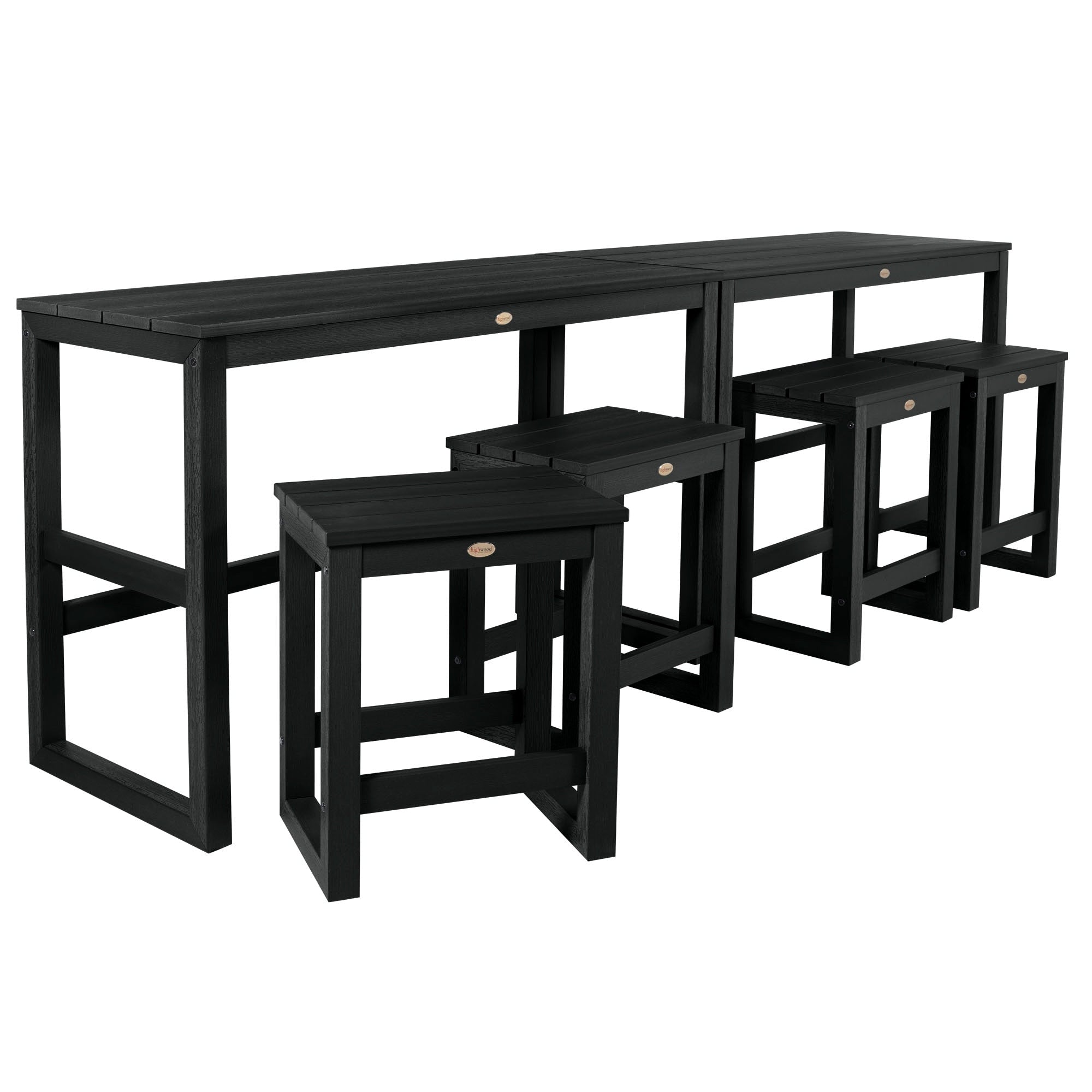 Ensemble de 6 tabourets et table de balcon modernes à hauteur de comptoir HIGHWOOD Monroe - N/A
