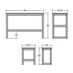 Ensemble de 6 tabourets et table de balcon modernes à hauteur de comptoir HIGHWOOD Monroe - N/A