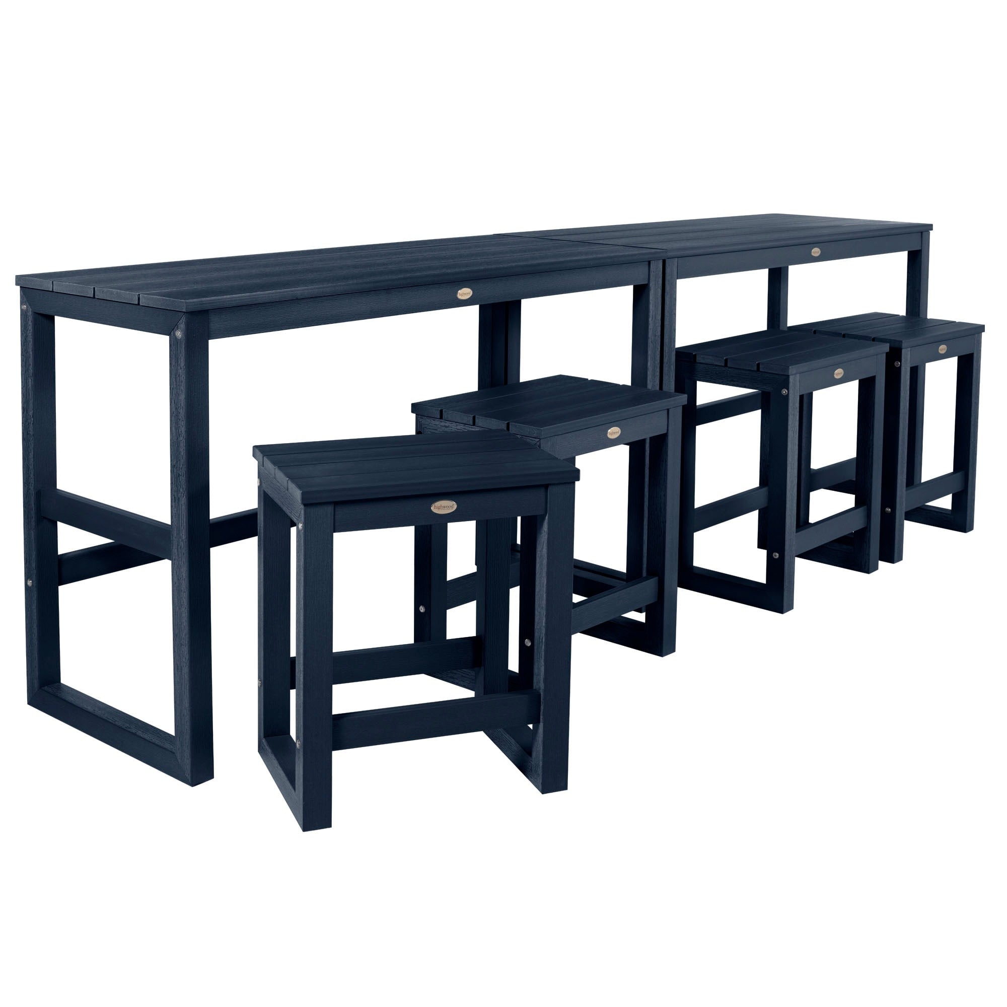 Ensemble de 6 tabourets et table de balcon modernes à hauteur de comptoir HIGHWOOD Monroe - N/A