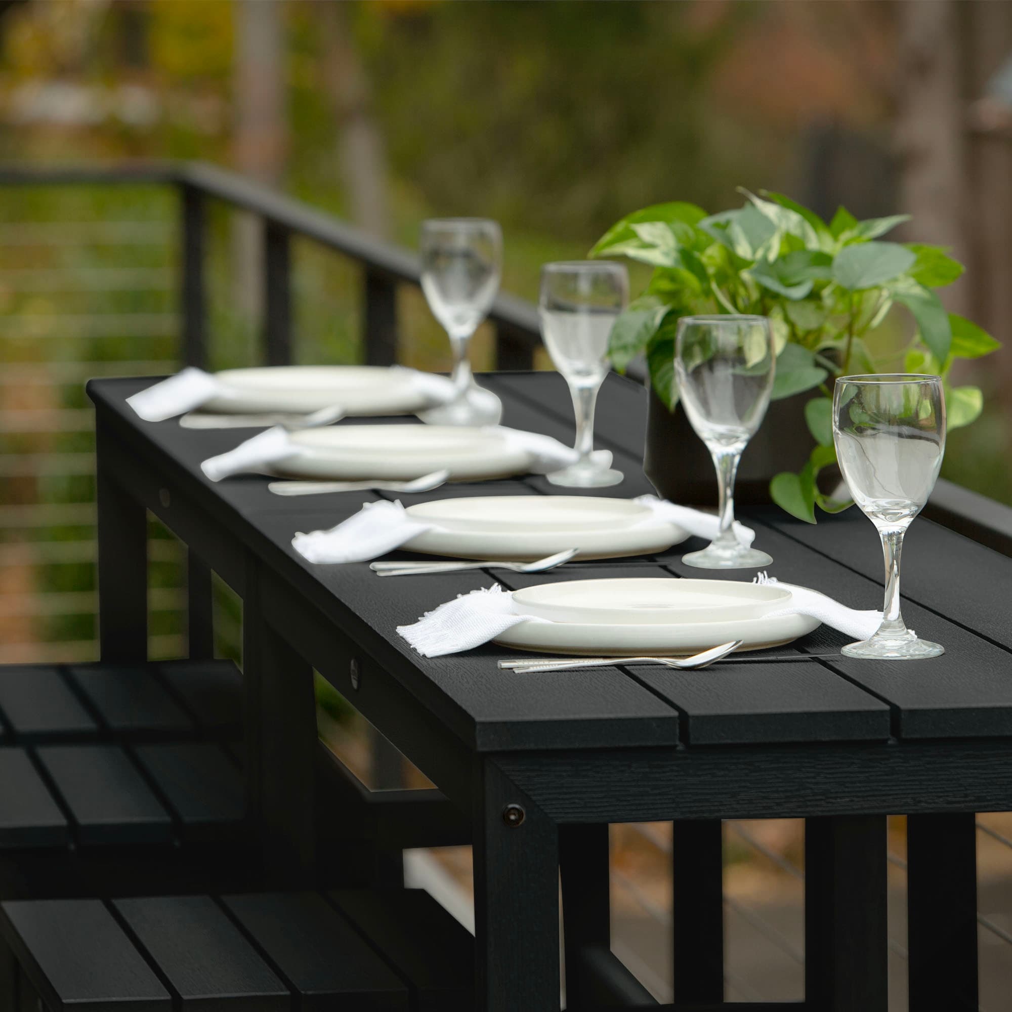 Ensemble de 6 tabourets et table de balcon modernes à hauteur de comptoir HIGHWOOD Monroe - N/A