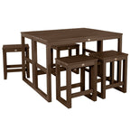 Ensemble de 6 tabourets et table de balcon modernes à hauteur de comptoir HIGHWOOD Monroe - N/A