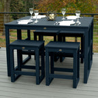 Ensemble de 6 tabourets et table de balcon modernes à hauteur de comptoir HIGHWOOD Monroe - N/A