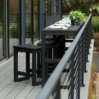 Ensemble de 6 tabourets et table de balcon modernes à hauteur de comptoir HIGHWOOD Monroe - N/A