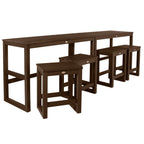 Ensemble de 6 tabourets et table de balcon modernes à hauteur de comptoir HIGHWOOD Monroe - N/A