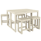 Ensemble de 6 tabourets et table de balcon modernes à hauteur de comptoir HIGHWOOD Monroe - N/A