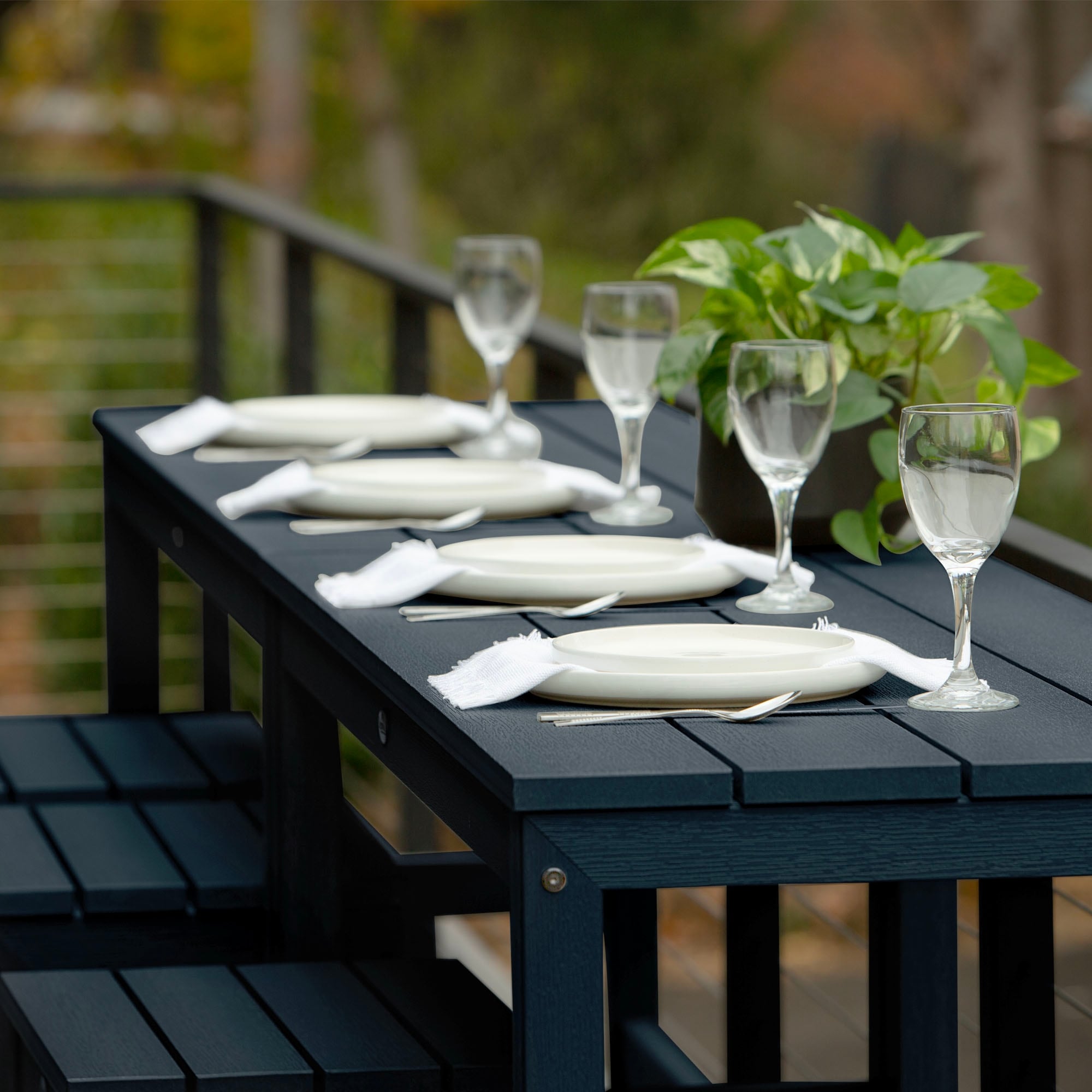 Ensemble de 6 tabourets et table de balcon modernes à hauteur de comptoir HIGHWOOD Monroe - N/A