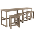 Ensemble de 6 tabourets et table de balcon modernes à hauteur de comptoir HIGHWOOD Monroe - N/A