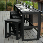 Ensemble de 6 tabourets et table de balcon modernes à hauteur de comptoir HIGHWOOD Monroe - N/A