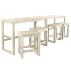 Ensemble de 6 tabourets et table de balcon modernes à hauteur de comptoir HIGHWOOD Monroe - N/A