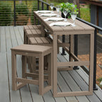 Ensemble de 6 tabourets et table de balcon modernes à hauteur de comptoir HIGHWOOD Monroe - N/A