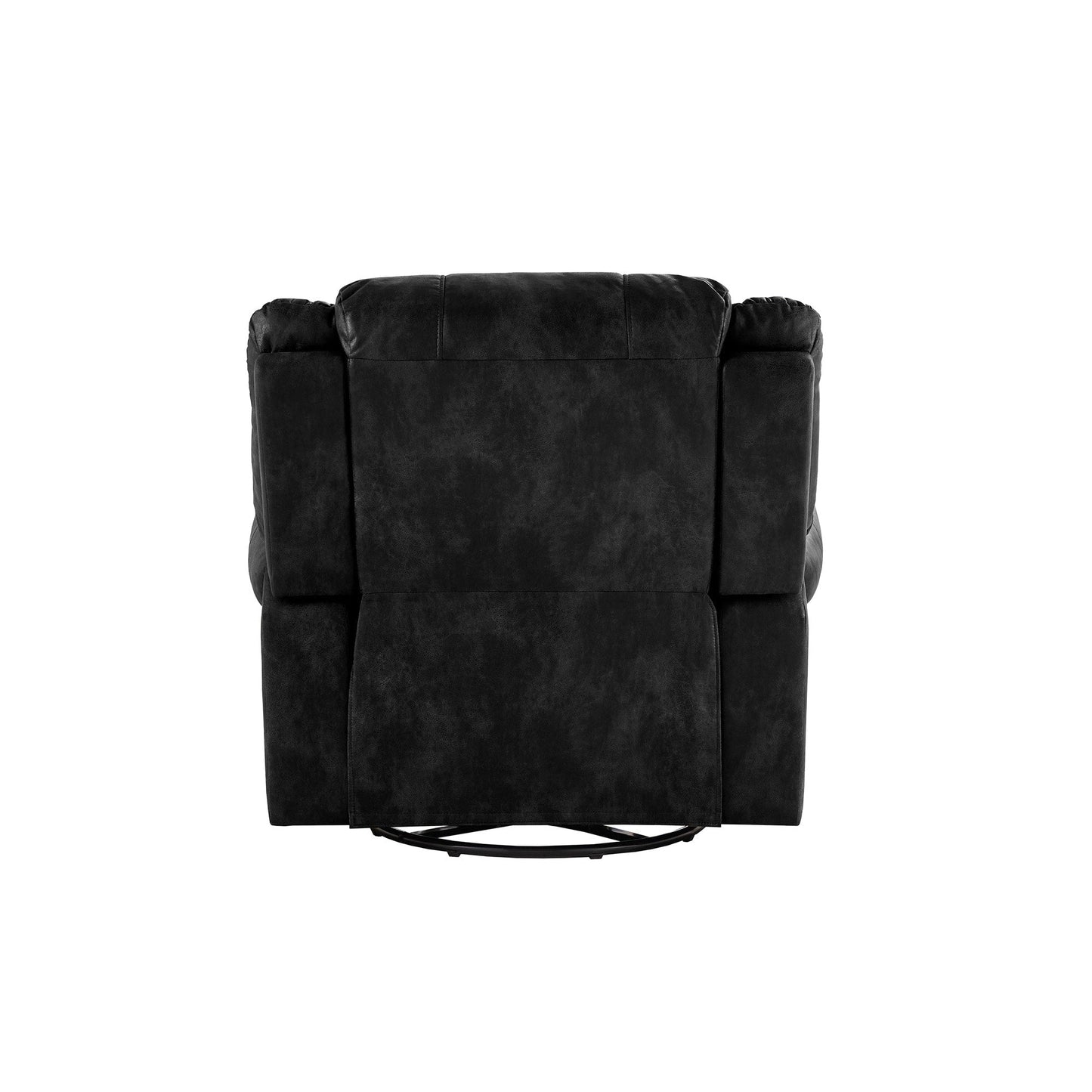 Fauteuil inclinable pivotant Monroe en microfibre polie avec tête de clou par iNSPIRE Q Classic