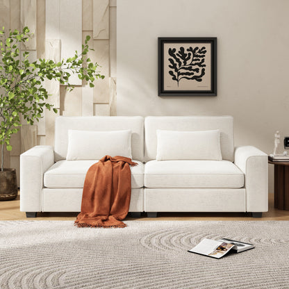 Canapé 3 places rembourré Montague Cozy Duo par Christopher Knight Home