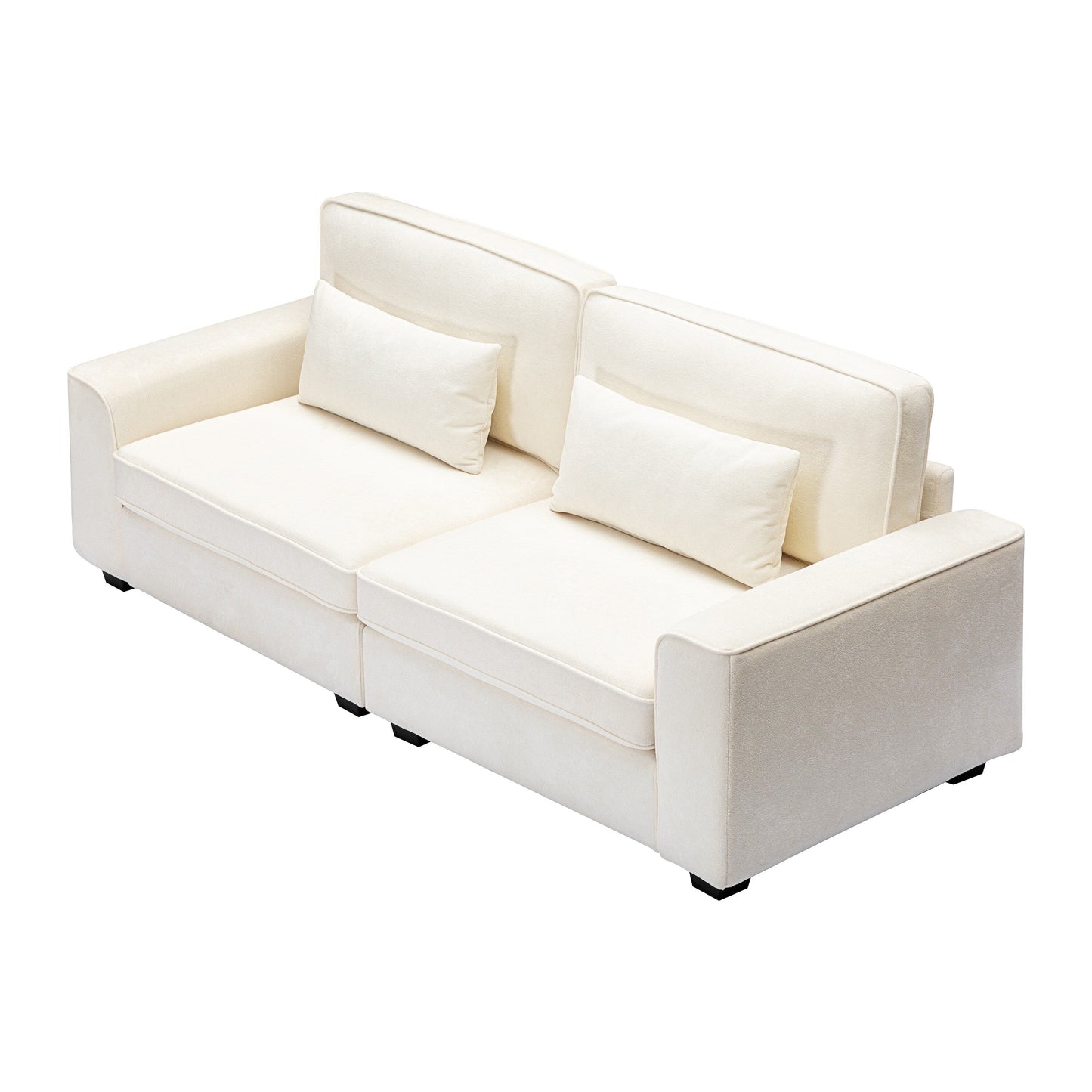 Canapé 3 places rembourré Montague Cozy Duo par Christopher Knight Home