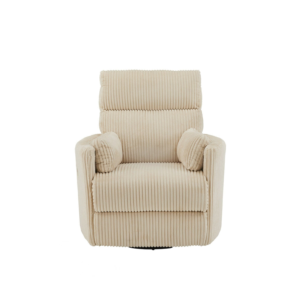 Fauteuil inclinable pivotant manuel Montclair en velours côtelé par iNSPIRE Q Classic