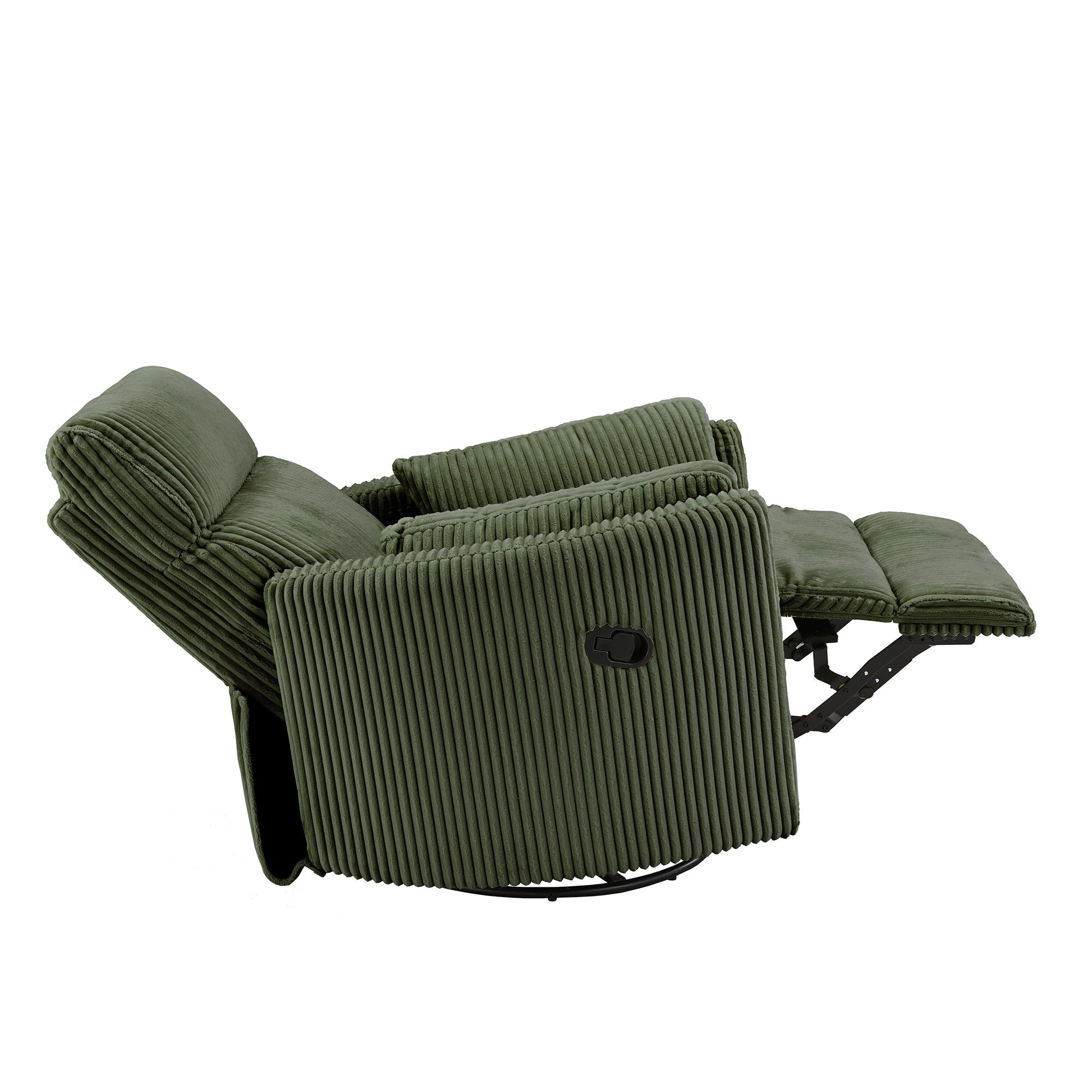 Fauteuil inclinable pivotant manuel Montclair en velours côtelé par iNSPIRE Q Classic