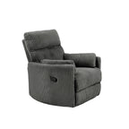 Fauteuil inclinable pivotant manuel Montclair en velours côtelé par iNSPIRE Q Classic