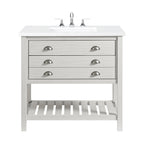 Meuble-lavabo simple de style ferme Monterey 37 avec dessus