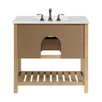 Meuble-lavabo simple de style ferme Monterey 37 avec dessus