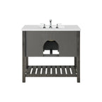 Meuble-lavabo simple de style ferme Monterey 37 avec dessus