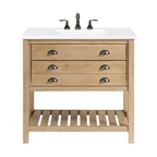 Meuble-lavabo simple de style ferme Monterey 37 avec dessus