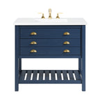 Meuble-lavabo simple de style ferme Monterey 37 avec dessus