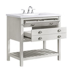 Meuble-lavabo simple de style ferme Monterey 37 avec dessus