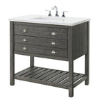 Meuble-lavabo simple de style ferme Monterey 37 avec dessus