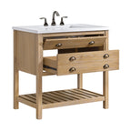 Meuble-lavabo simple de style ferme Monterey 37 avec dessus