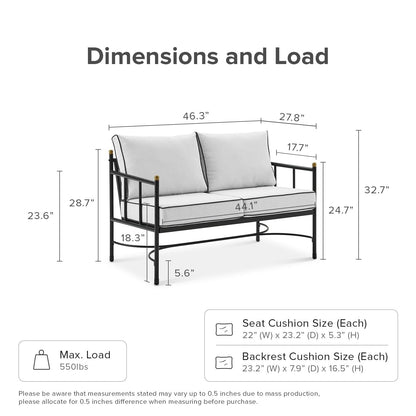 Mobilier de jardin Mopio Odelia, ensemble de conversation sectionnel d'extérieur
