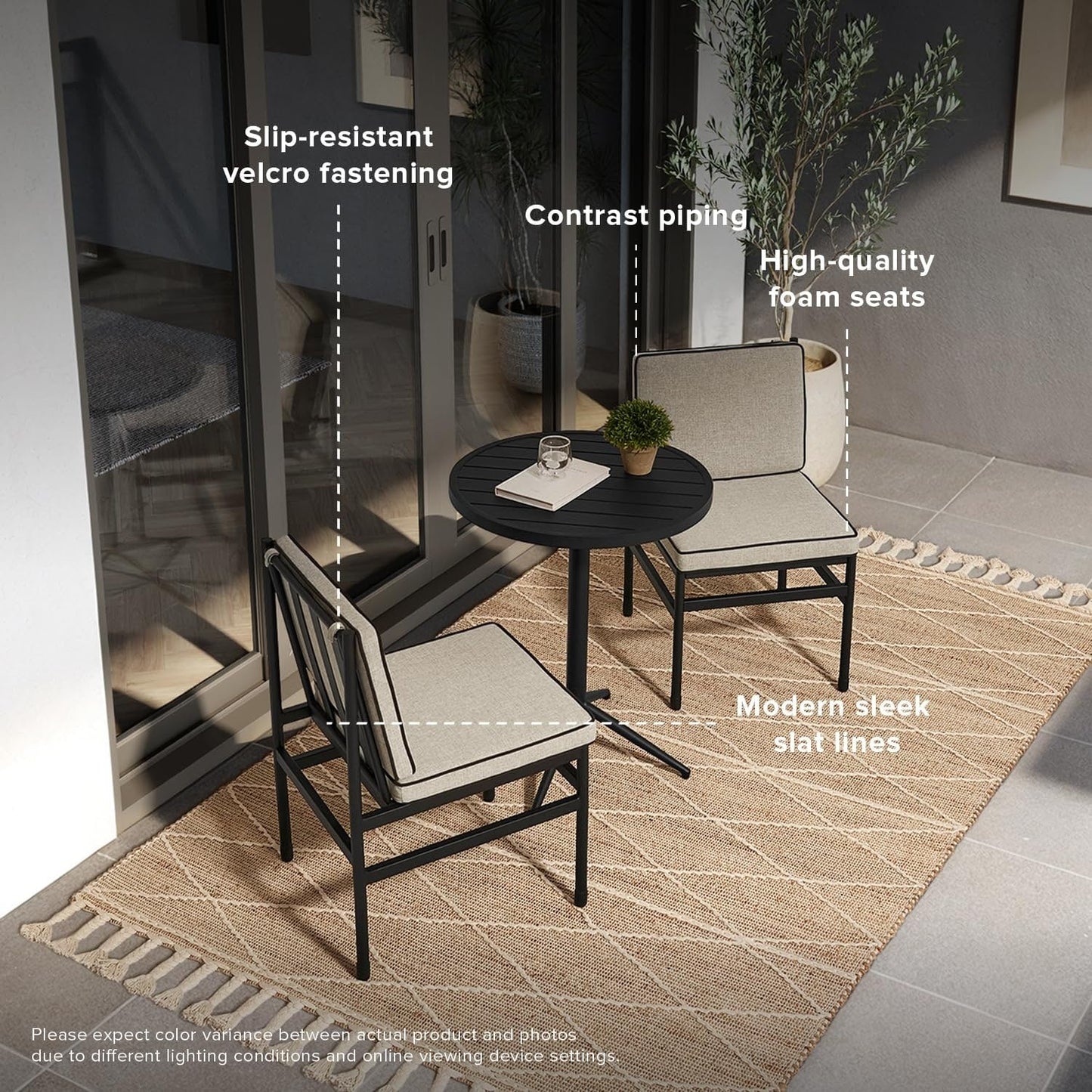 Mobilier de jardin Mopio Odelia, ensemble de conversation sectionnel d'extérieur
