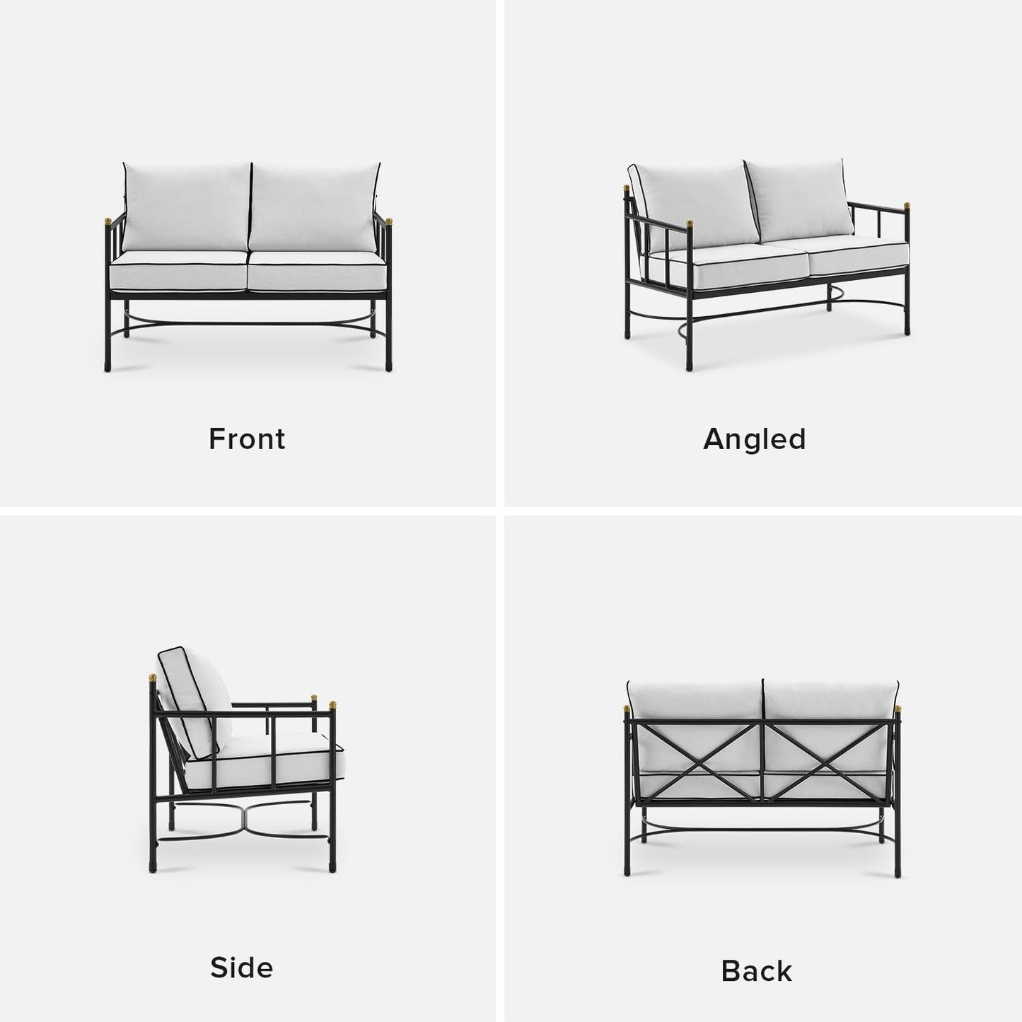 Mobilier de jardin Mopio Odelia, ensemble de conversation sectionnel d'extérieur